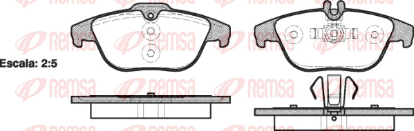 Remsa BremsbeläGe Hinten FüR Mercedes-Benz C-Klasse T-Model Glk-Klasse-image