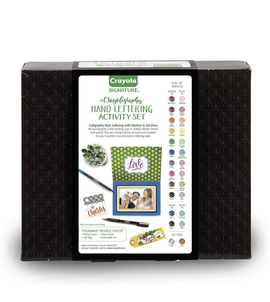 Crayola Signature Crayoligraphy Hand Lettering Art Set Great Gift Brand New - Image 2 of 4