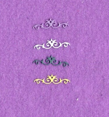 SMALL FLOURISH  # 3  die cuts scrapbook cards