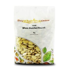 Organic Whole Blanched Almonds 1kg  | BWFO | Free UK Mainland P&P