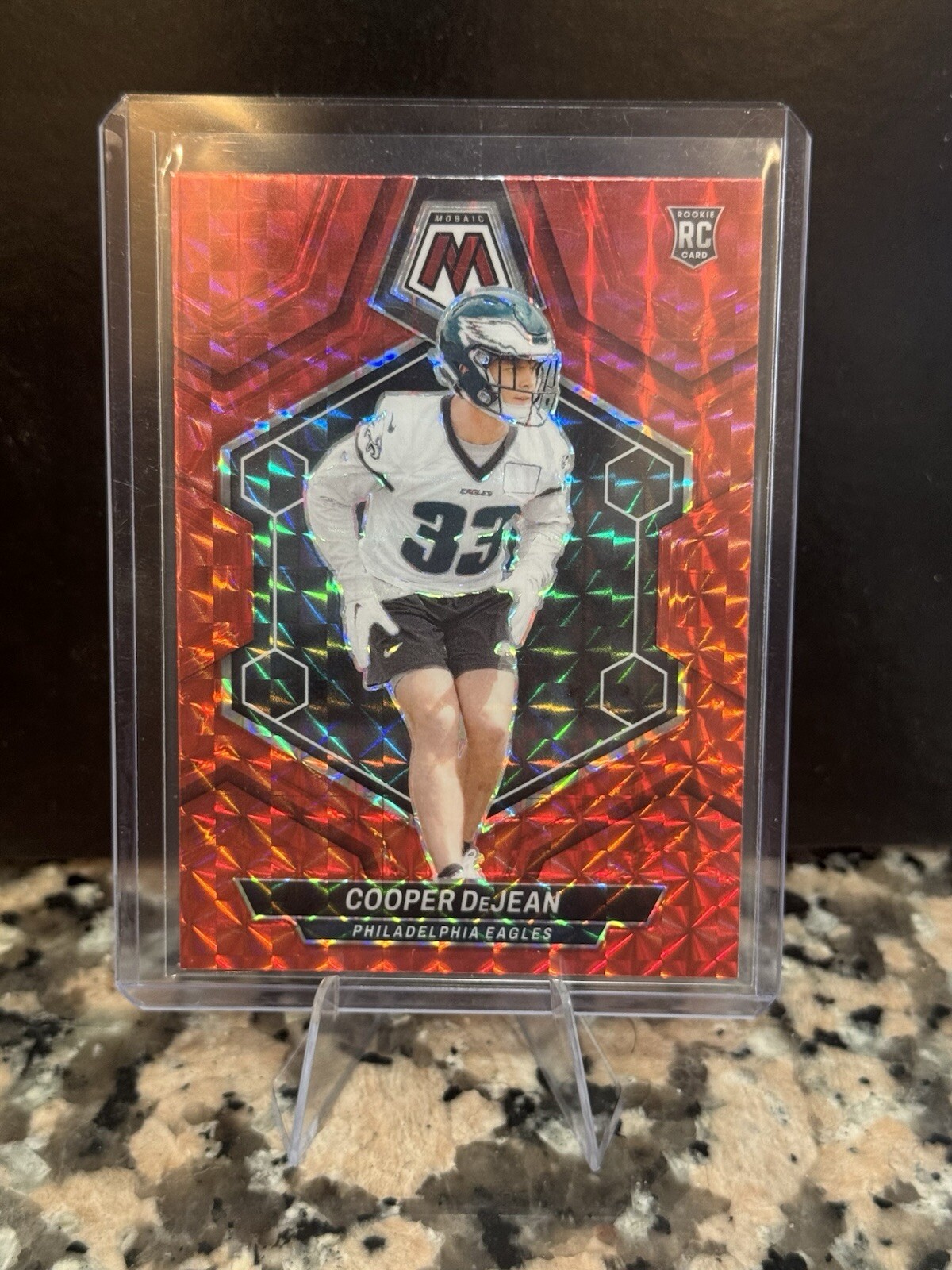 2024 Mosaic Cooper DeJean RC Red Mosaic Prizm #340