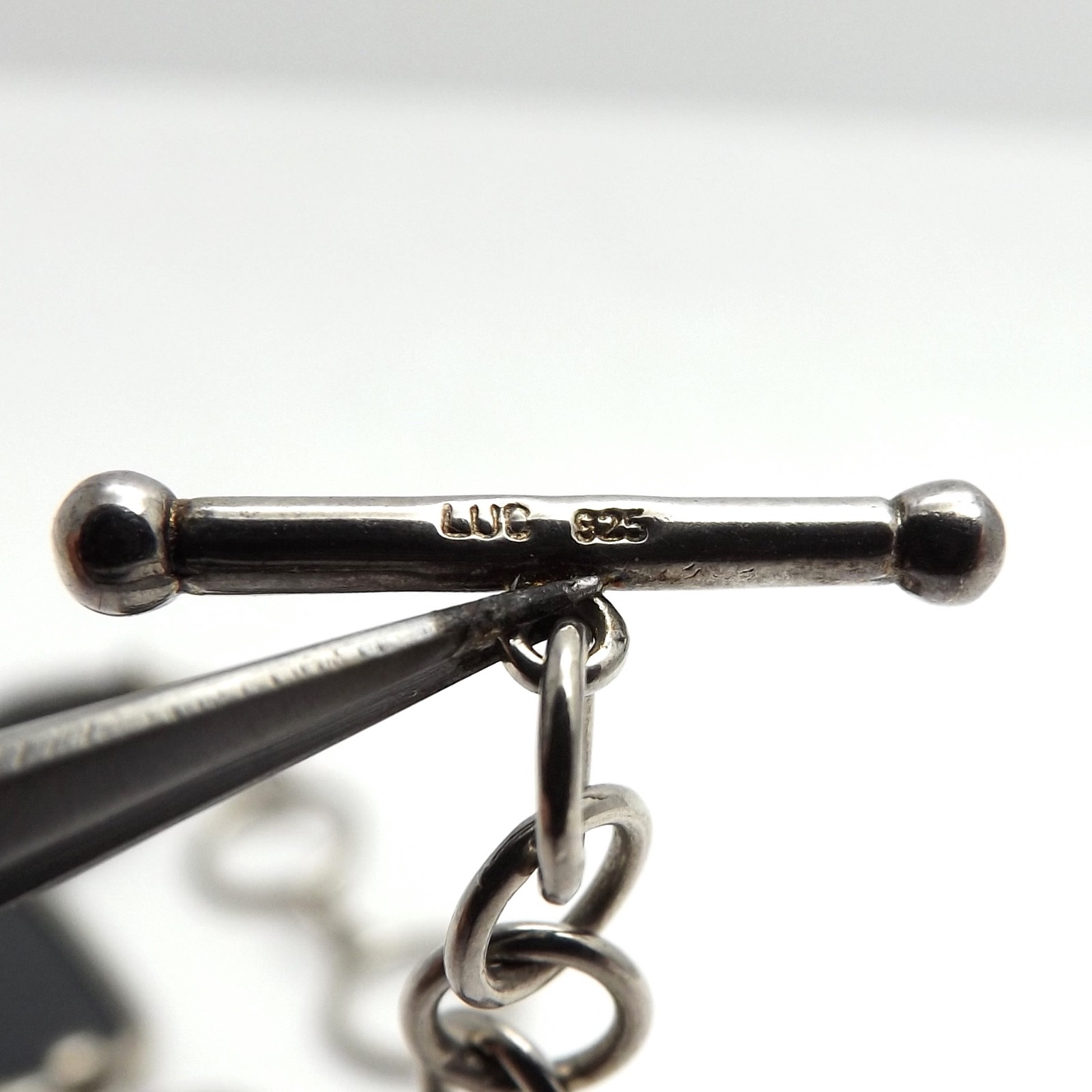 Sterling Silver Abalone Shell Toggle Bracelet Adj… - image 5