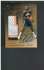 B4473- 2015-16 Panini Luxe Rookie Jumbo #33 Rakeem Christmas Auto Jersey /25