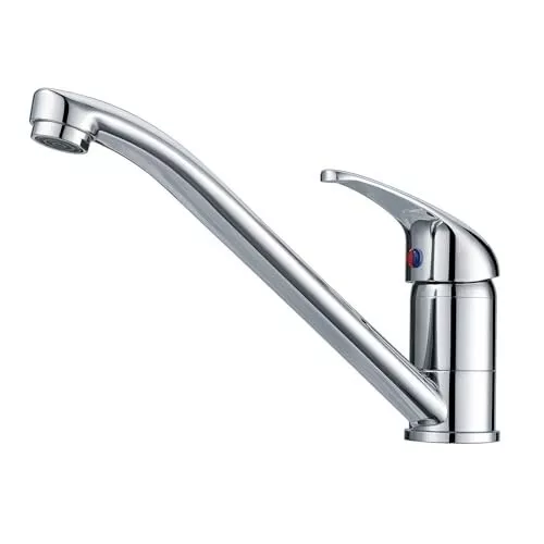 Hapilife Traditional Kitchen Sink Tap Monobloc Single Lever Swivel Spout Mixer C