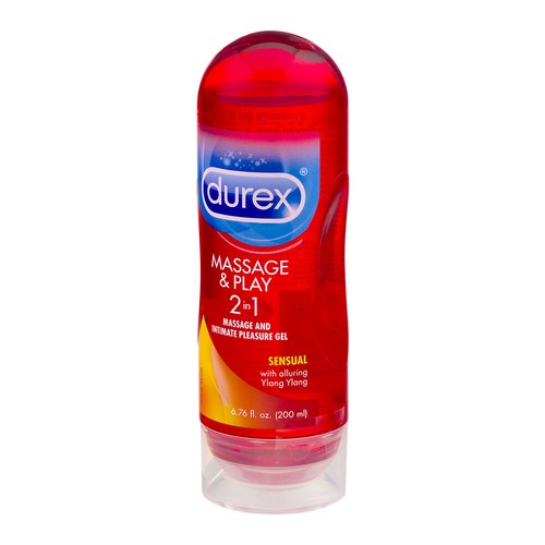 Durex Massage and Play 2-in-1 Massage Gel Intimate Water-Based Lubricant 6.76OZ+ - Picture 3 of 6