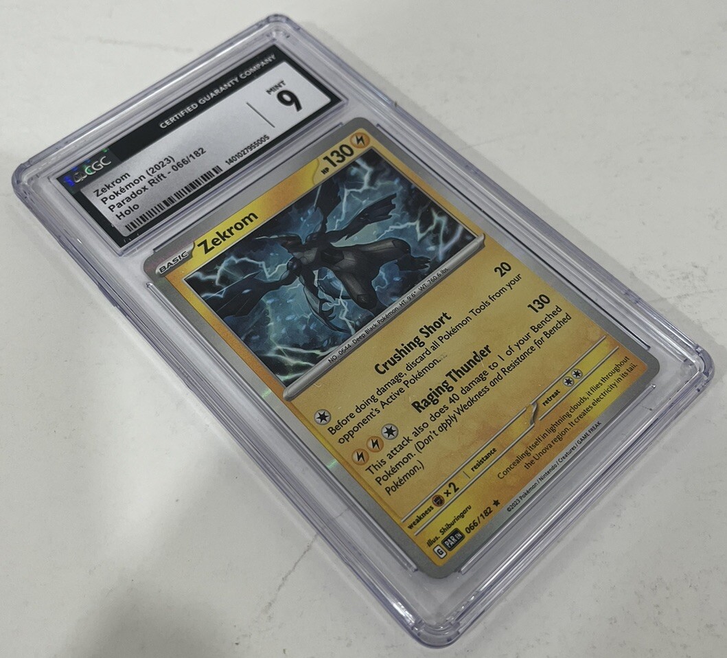 Pokémon Zekrom Paradox Rift 66/182 Holo CGC Graded 9 Non PSA Card