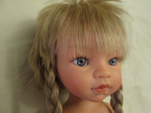 Muñeca Vinilo Desnudo Antonio Juan 31cm Emily Boho 13" Cabello Rubio Ojos Azules - Imagen 6 de 12