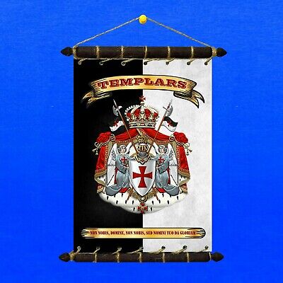 Banner Sticker Pennant Postcard Magnet SET 5in1 Order Of Malta Flag With Motto