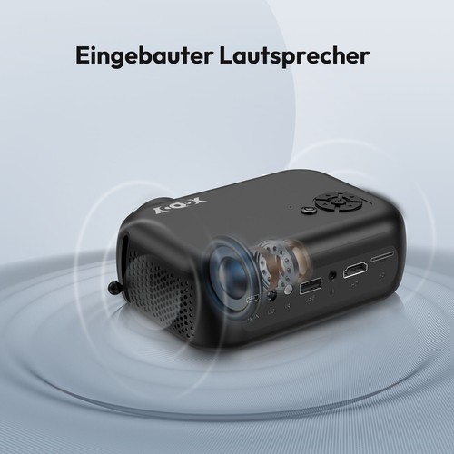Mini Projektor Beamer Multimedia LCD Full HD 1080P Taschenkino Heimkino HDMI USB - Bild 8 von 13