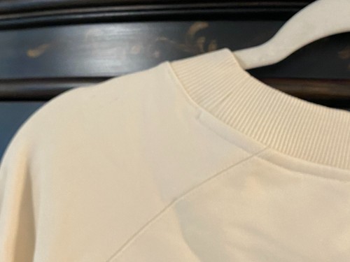 $1295 Versace Foulard Border Logo Sweater | Creme | Small - Picture 13 of 22