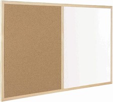 Wall Mounted Wooden cork Felt magnetic Notice Boards for Message Memo Home offic