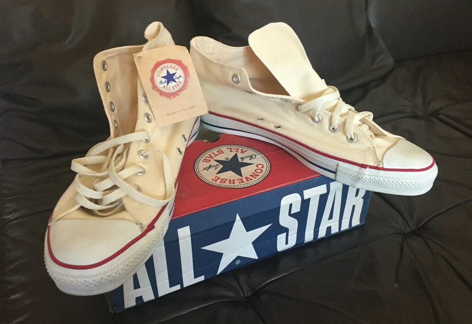 Converse ALL STAR/Hecho en EE. UU. (12 EE. UU.) ¡NUEVO! con caja y etiqueta originales! Foto 4 de 4