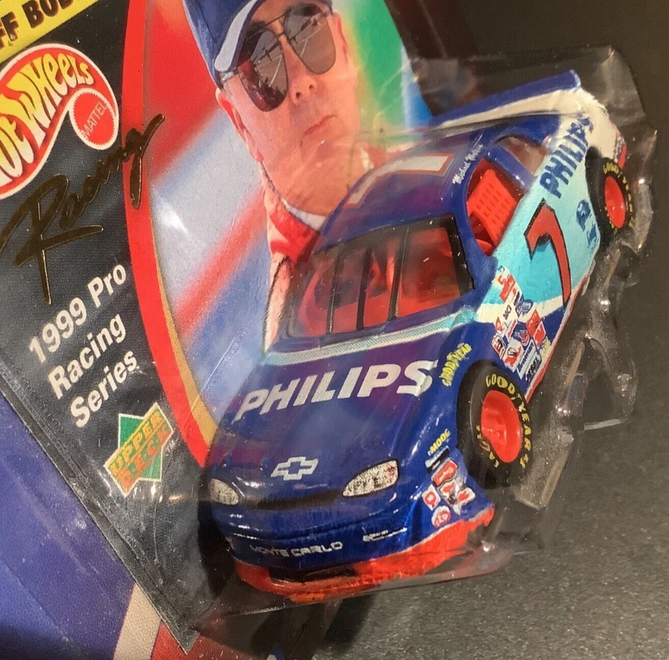 Hot Wheels Racing #7 Geoff Bodine 1999 Pro Racing NASCAR Ford Taurus Philips VTG - Image 4 of 4