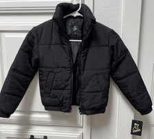Kids Ebony Black Puffer Size S 6/6X Art Class