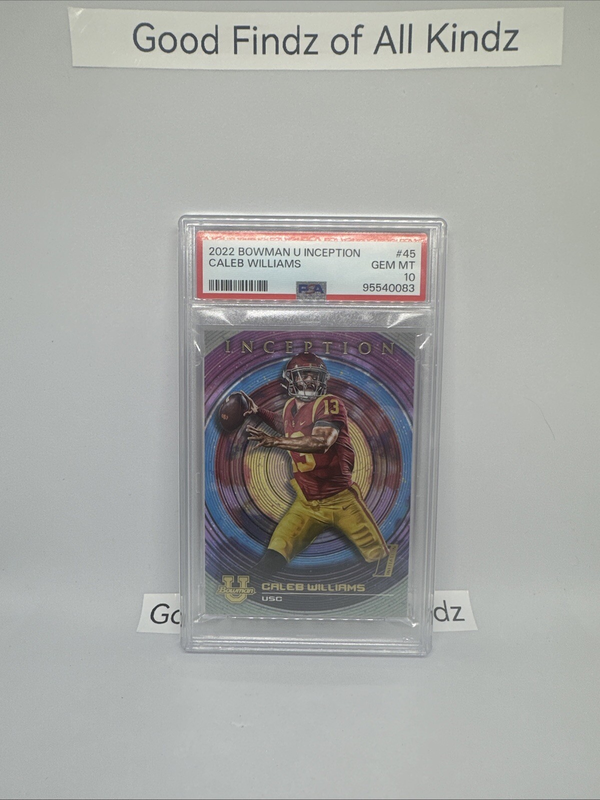 2022-23 Bowman Inception University - #45 Caleb Williams (RC) PSA 10 BEARS ROOK