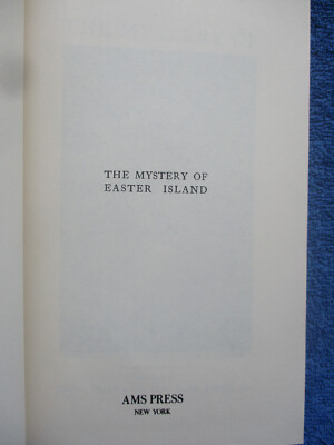 Scoresby Routledge - THE MYSTERY OF EASTER ISLAND - New York - 1967 - in english