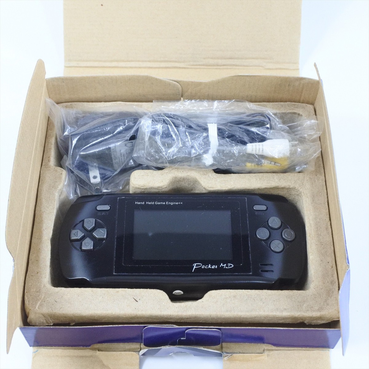 Pocket MD Hand Held Game Engine MD-360 Console Boxed Tested SEGA