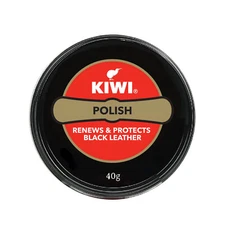 Kiwi Wax Shoe Polish | Renews and Protects Leather | For Black Leather (40 gm)