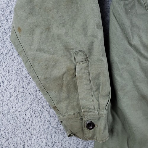 Levis Shirt Mens Large Green Sherpa Lined Shacket Pockets Button Up Long Sleeve - Picture 2 of 14