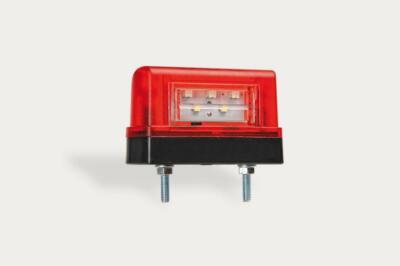2x 2-Funktion 12/24V LED Kennzeichenleuchte Leuchte mit Rücklicht und Kabel (H...
