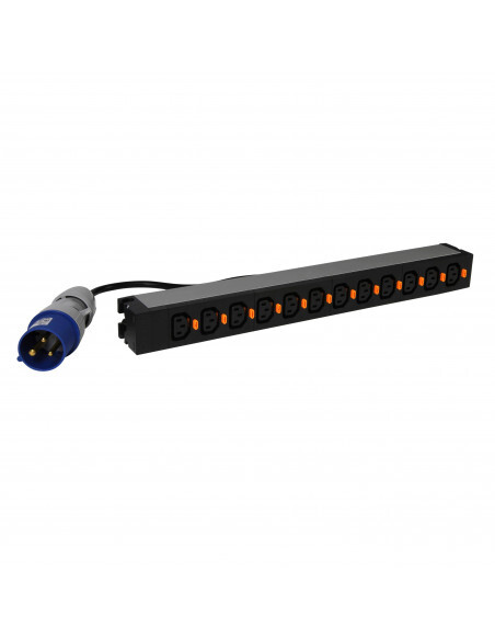 PDU 19 pouces 1U LCS3 rackable aluminium 12 prises C13 haute durabilité