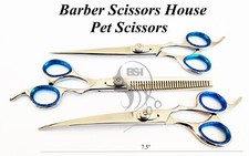 Professional Pet Dog Grooming Scissors Set Straight Curved Thinning Shear Kit