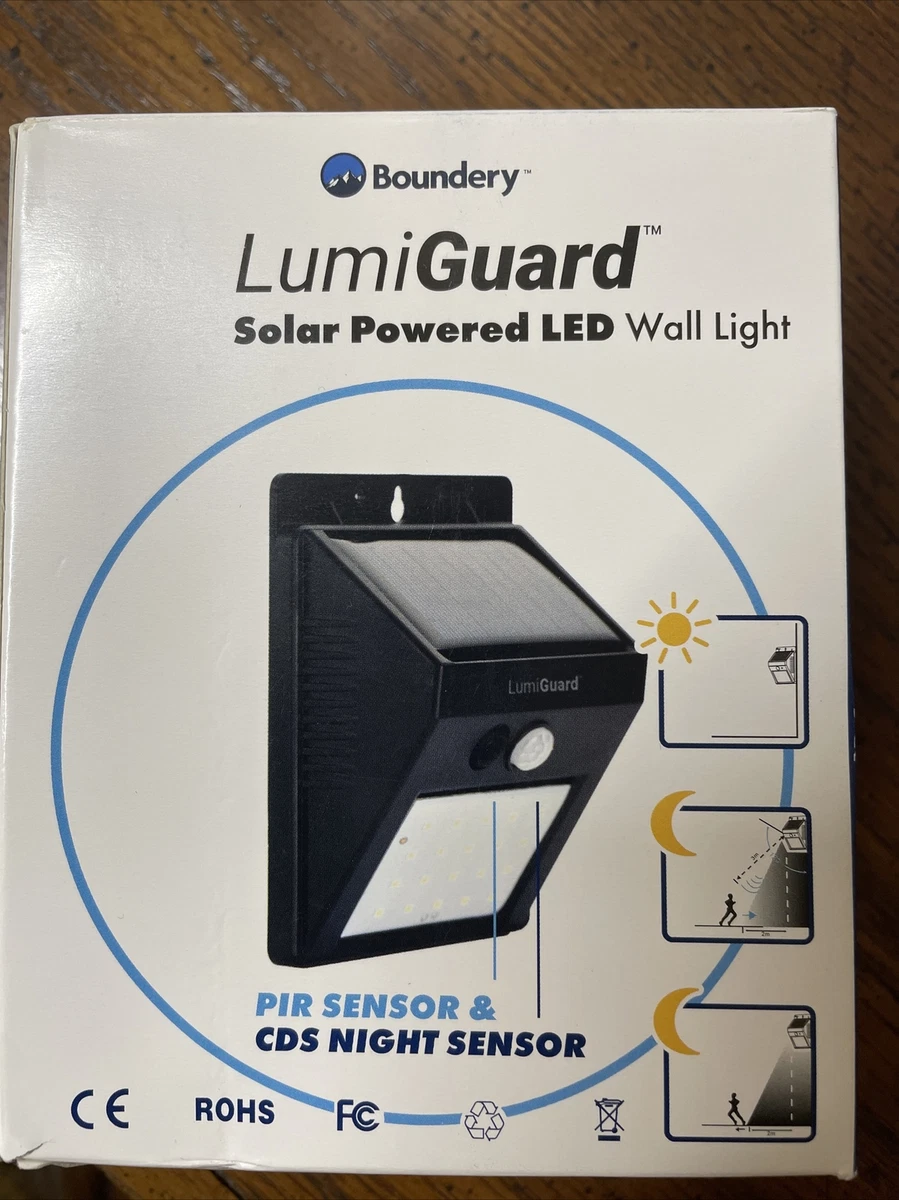 LumiGuard Solar Powered LED Wall Light by Boundery eBay