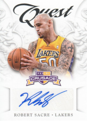 B2498- 2012-13 Panini Crusade Quest Autogramme #34 Robert Sacre Auto - Nm-Mt