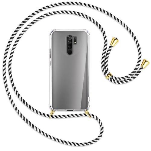 Collier pour Xiaomi Redmi 6A chaîne en métal (A) Etui Coque antichoc avec cordon