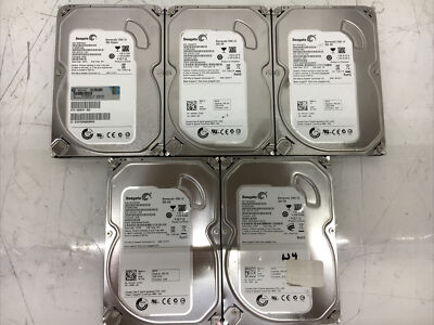 LOT OF 5 Seagate Barracuda 250GB HDD 3.5'' ST3250312AS