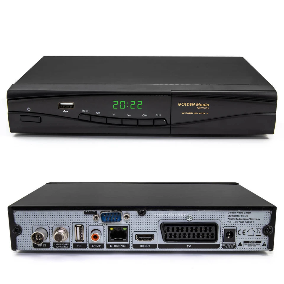 Golden Media Wizard Full HD VOTE 4 COMBO Sat Kabel DVB-S2-C-T2 Receiver H.265 CI - Bild 3 von 4