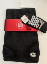 Juicy Couture Black Blanket Cold Weather Scarf Brand New