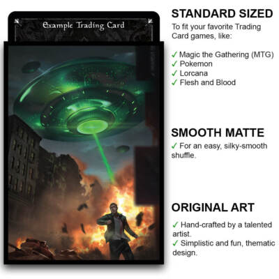 The Invasion  MTG Size  100 Smooth Matte Trading Card Sleeves | eBay