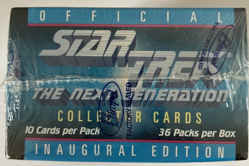 Star Trek Inaugural Edition Carte da collezione Next Generation 1992 sigillate - Foto 3 di 6