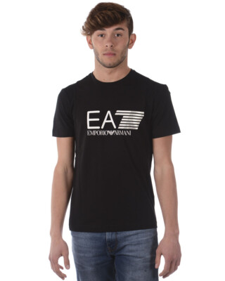 Emporio Armani EA7 T-Shirt Sweatshirt Man Black 3ZPT81PJ02Z 1200 Sz M MAKE OFFER