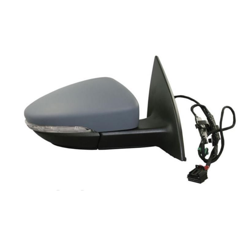 Volkswagen Eos 2006-2011 Electric Wing Door Mirror Primed Cover Drivers Side