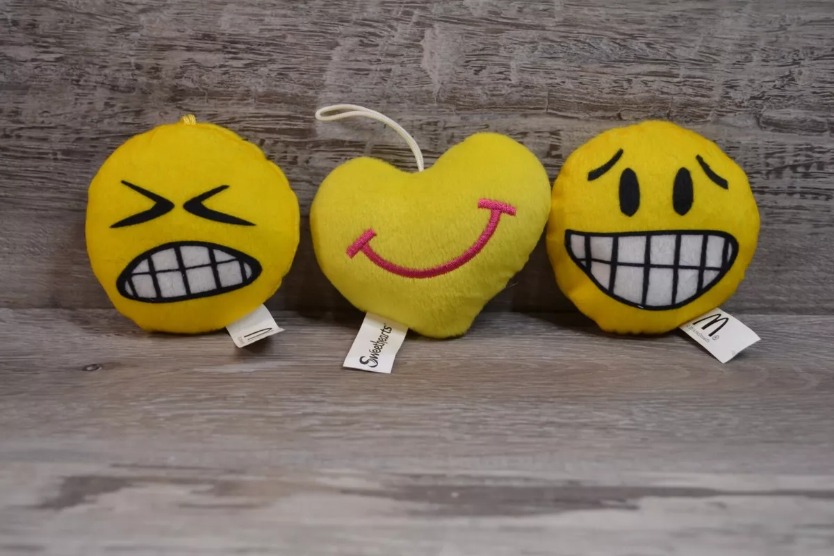 Emoji Pillow Sham Cartoon Like Smiley Faces of Mosters Happy Sad