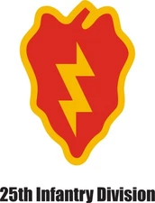 U.S. Army 25th Infantry Division Wall Vinyl Decal Sticker Military