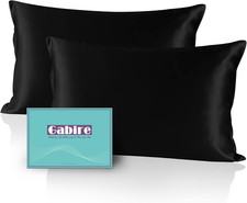 Gabire Mulberry Silk Pillow Cases Set of 2, Both Sides Real Silk Pillowcase for