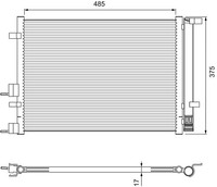 Valeo Kondensator Klimaanlage 814395 FüR Hyundai PB PBT Aluminium I20 1 LPG