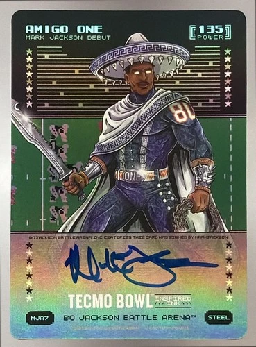 2026 Bo Jackson Battle Arena Amigo One Mark Jackson Autograph Battlefoil 135