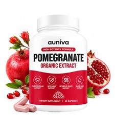 Auniva Pomegranate Extract Capsules, Natural Pomegranate Supplement