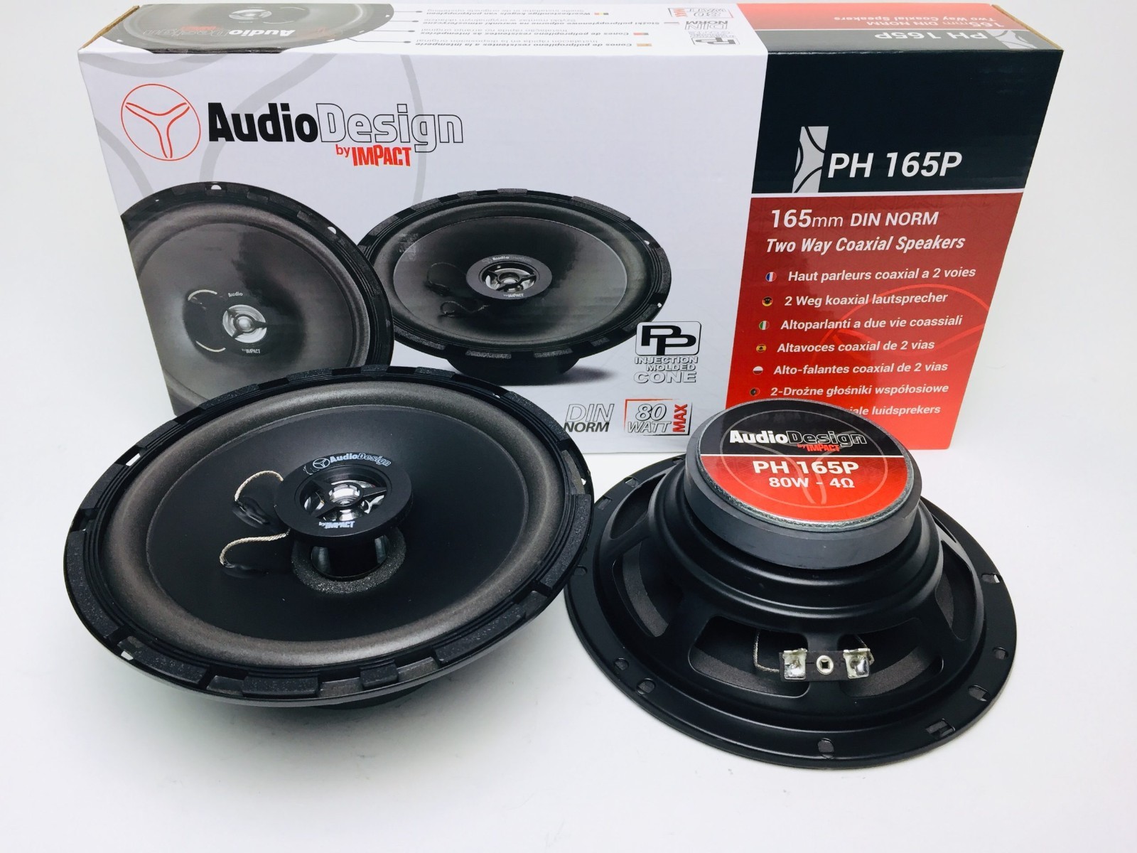 Upgrade Audio Fiat Panda 169: Kit 4 Altoparlanti Impact PH 165 PBy 16,5cm - 2