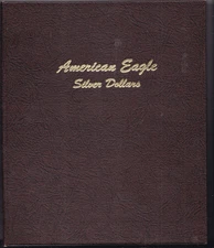 American Eagle Silver ASE Dollars Dansco Coin Album 1986-2021 Model 7181 w/ coin