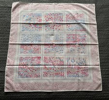 Vintage 80  s Totes Rain Scarf, Flower FieldsScene, Square 27  , EUC