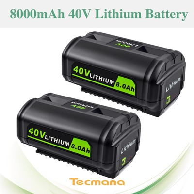 2X 40V 8Ah Li-ion Akku Für Ryobi OP40601 OP40501 OP40401 OP40301 OP40261 OP40201