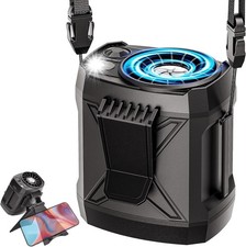 Portable Fan Rechargeable,4 Speeds Strong Airflow Small Fan Clip on Waist Under