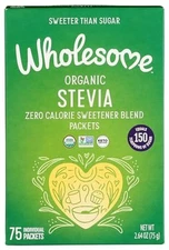 Wholesome Organic Stevia, Zero Calorie Sweetener Blend, Non GMO & Gluten Free, 1