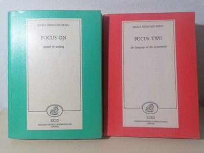 Focus On - Focus Two - 2 Bücher Mergoni Pario Ecig Speech Writing Economists 1987