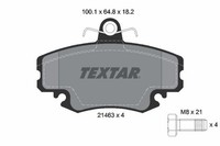 Textar Bremsbelagsatz, Scheibenbremse 2146306 FüR Alpine Dacia Peugeot Renault